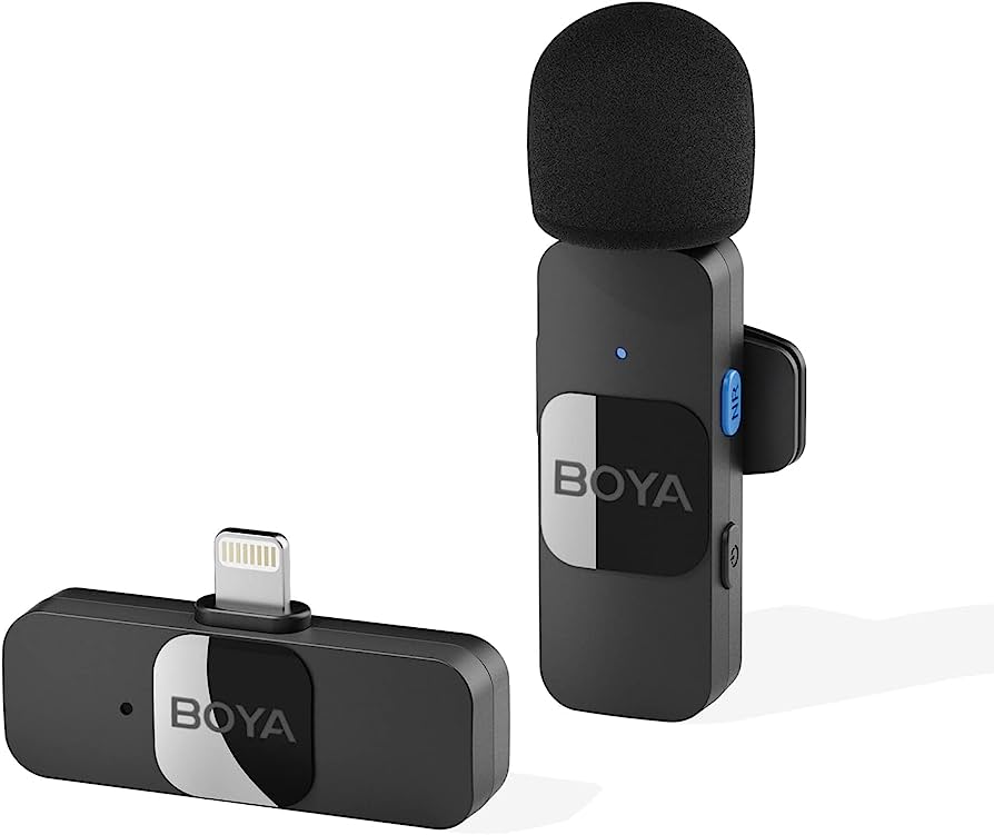 Boya BY-V1 Best Wireless Recording Microphone for Iphone