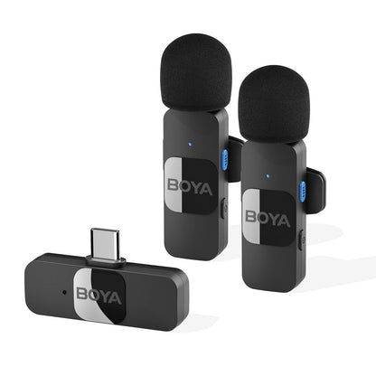 BOYA BY-V20 Wireless Recording Microphone for Type-C Phones (Twin Version)