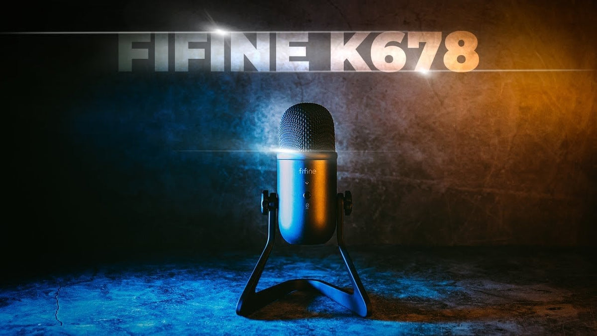 FIFINE K678 - USB-A Port Recording Condenser Microphone for PC/Laptop