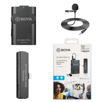 Boya BY-WM4 PRO-K3 Wireless Microphone for iPhone Lightning |Kingcom