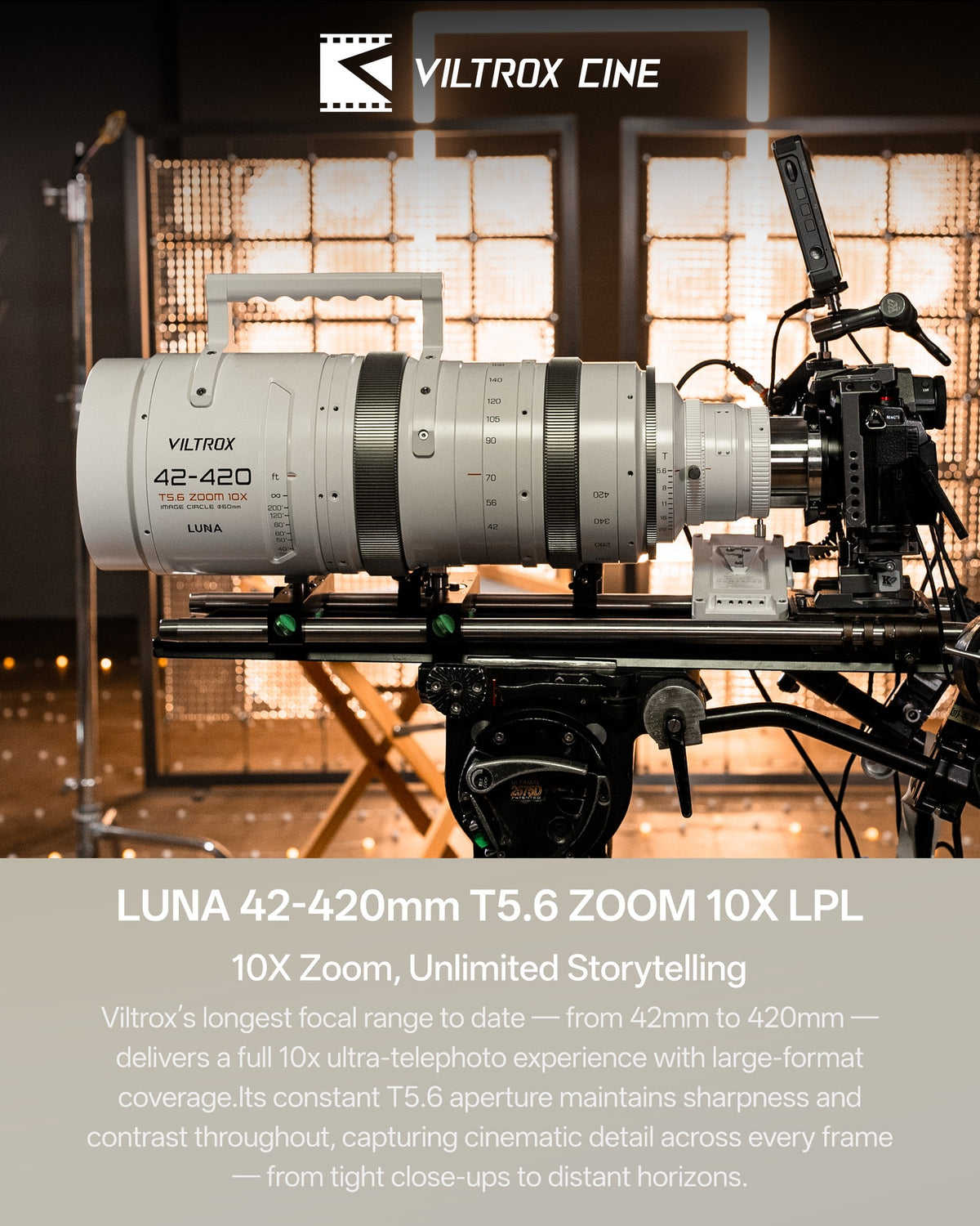 Viltrox LUNA 30-300mm T4.0 កញ្ចក់ Cine Zoom - កញ្ចក់​ស៊េរី​ខ្ពស់​ 10x សម្រាប់ Full Frame | Kingcom