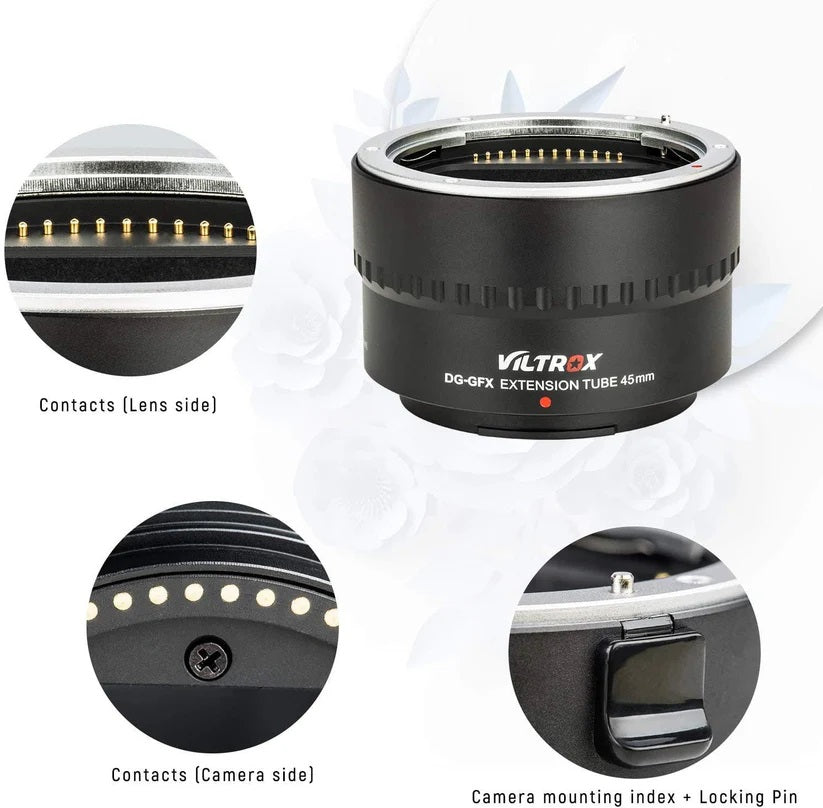Macro Mount Viltrox DG-GFX 45mm Extension Tube សម្រាប់ Fujifilm GFX |Kingcom