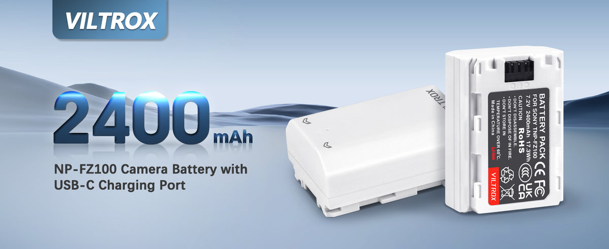Viltrox TNP-FZ100 battery integrates Type-C charging port for Sony cameras