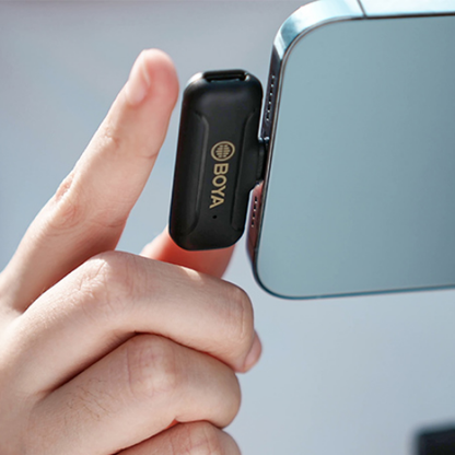 BOYA BY-WM3T2-U1 || ម៉ៃក្រូហ្វូនឥតខ្សែ 2.4GHz ខ្នាតតូចសម្រាប់ Android