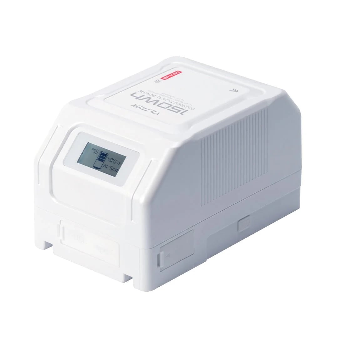 V-Mount Viltrox Snowpeak BP-V50/ BP-V99/ BP-V150 battery with integrated LCD screen