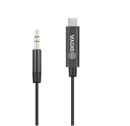 BY-K2 connection cable .From 3.5mm Jack to Type-C Port (3.5mm Male TRRS to Male TYPE-C adapter cable)