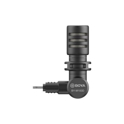 BOYA BY-M100D រន្ធ Lightning – ម៉ៃក្រូហ្វូនសម្រាប់ថតសំឡេងភ្ជាប់ទៅ iPhone (Lightning)