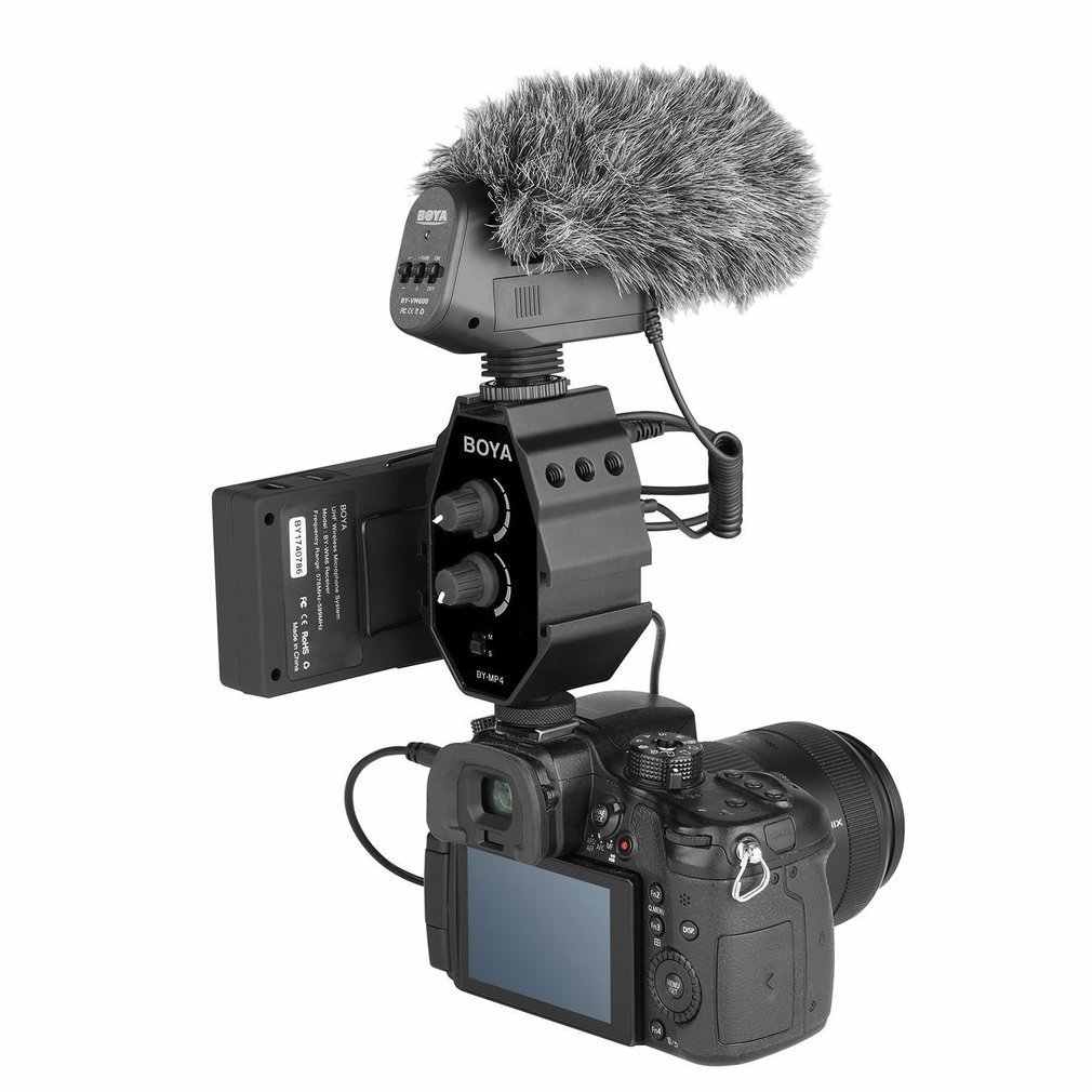 Audio Adapter for 3.5mm Port Phones and DSLR Cameras - BOYA BY-MP4