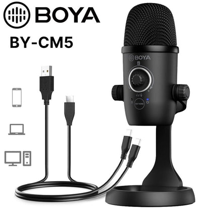 BOYA BY-CM5 - Recording microphone for Android Phones (Type-C) and Laptops (USB)