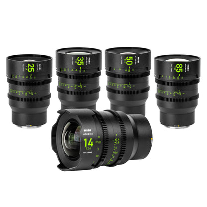 NISI ATHENA Prime T2.4/1.9 Full-Frame 5-Lens Kit (FULL VAT)