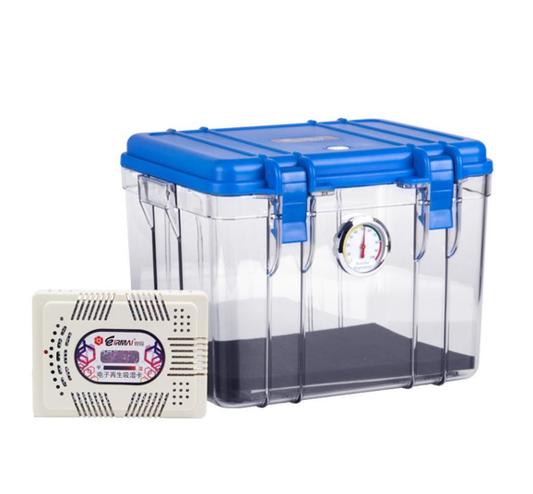 EIRMAI R20 22L Moistureproof Box with Humidity Meter & Dehumidifier for Genuine Cameras and Lenses |Kingcom