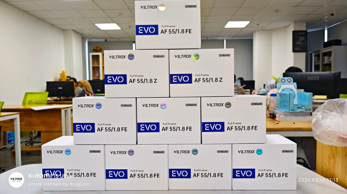 កែវឡេន Viltrox AF 55mm F1.8 EVO សម្រាប់កាមេរ៉ា Full Frame ម៉ូដែល E/Z/L Mount ពី Kingcom [FULLVAT]
