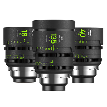 NiSi ATHENA PRIME T2.2/1.9 Full Frame 3-Lens Add-On Kit (VAT ពេញលេញ)