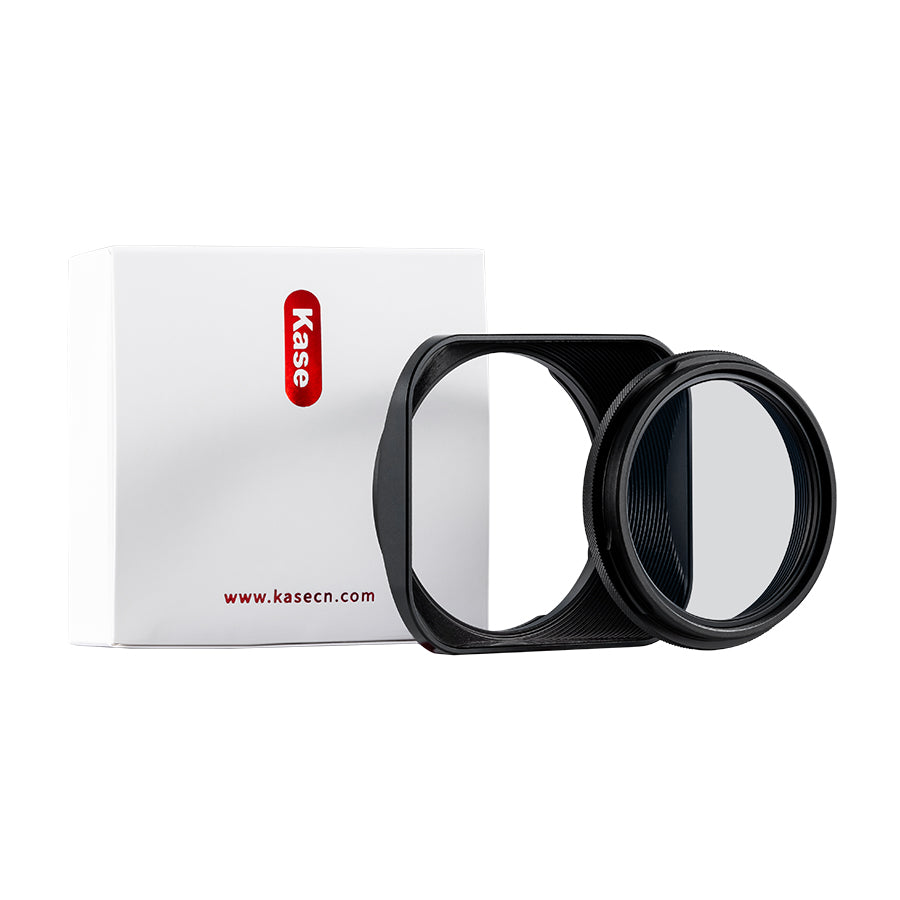 Kase Square Lens Hood + MCUV (III) For Fujifilm X100VI Black / Silver