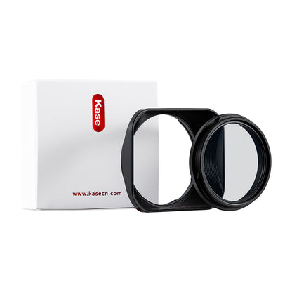 Kase Square Lens Hood + MCUV (III) For Fujifilm X100VI Black / Silver