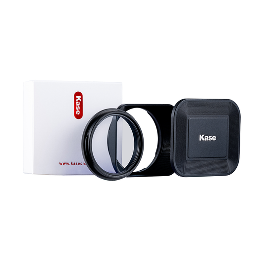 Kase Square Lens Hood + MCUV (III) + Cap For Fujifilm X100VI Black / Silver