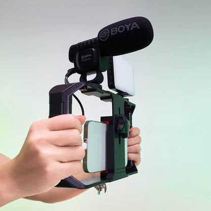 PHOTOCITY YOUTUBER KIT M1 – BOYA BY-BM3011 ឈុតមីក្រូហ្វូនសម្រាប់ទូរស័ព្ទ