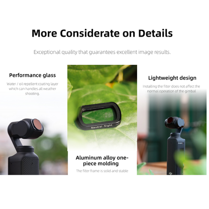 Genuine Kase Filter For DJI Osmo Pocket 4/3 Filter Set |Kingcom